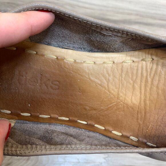 Tieks By Gavrieli Women Size 9 Comfortable Ballet Flats Taupe Leather Shoes - Picture 9 of 10